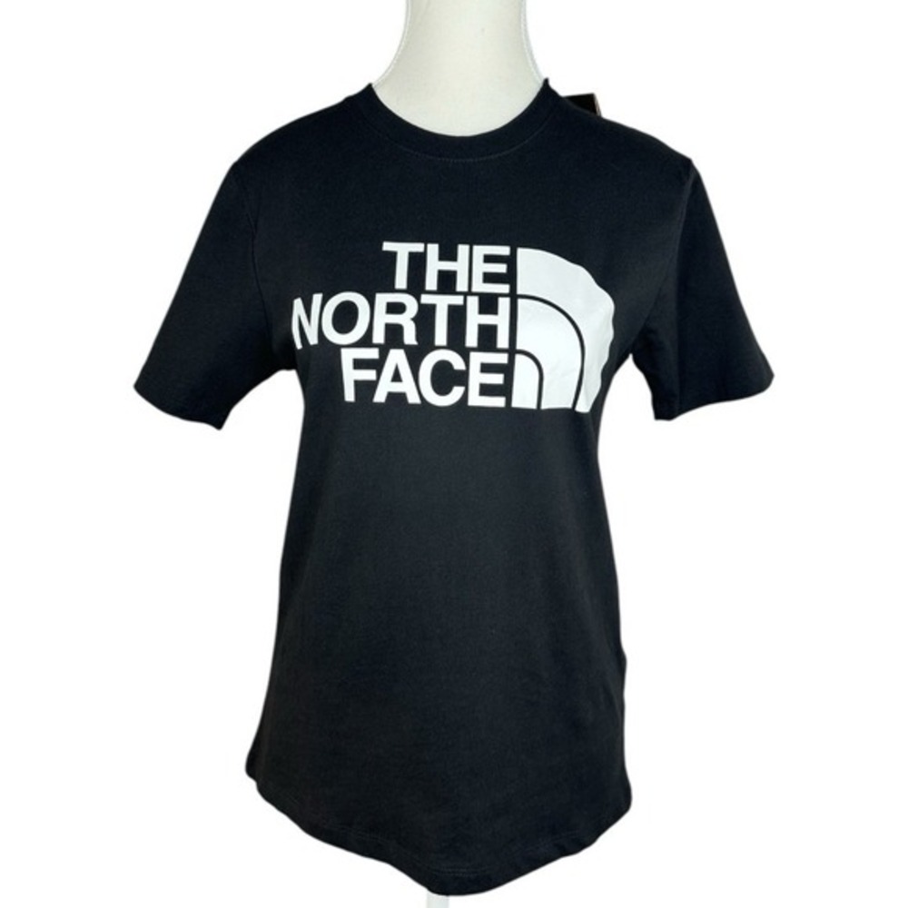 The North Face Womens Half Dome Tee Black White Logo Shirt NF0A81V9 XS NEW‎